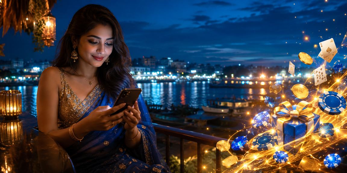 বরিশালের একজন বেটার সমুদ্রের ধারে মোবাইলে ক্যাসিনো অ্যাপ ব্যবহার করছেন